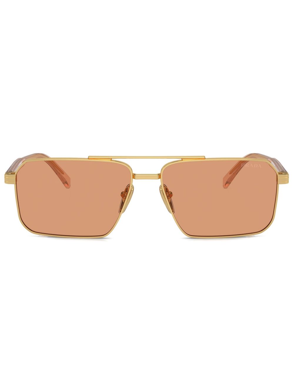 Prada Eyewear Zonnebril met logo Goud