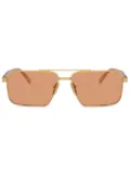 Prada Eyewear logo sunglasses - Gold