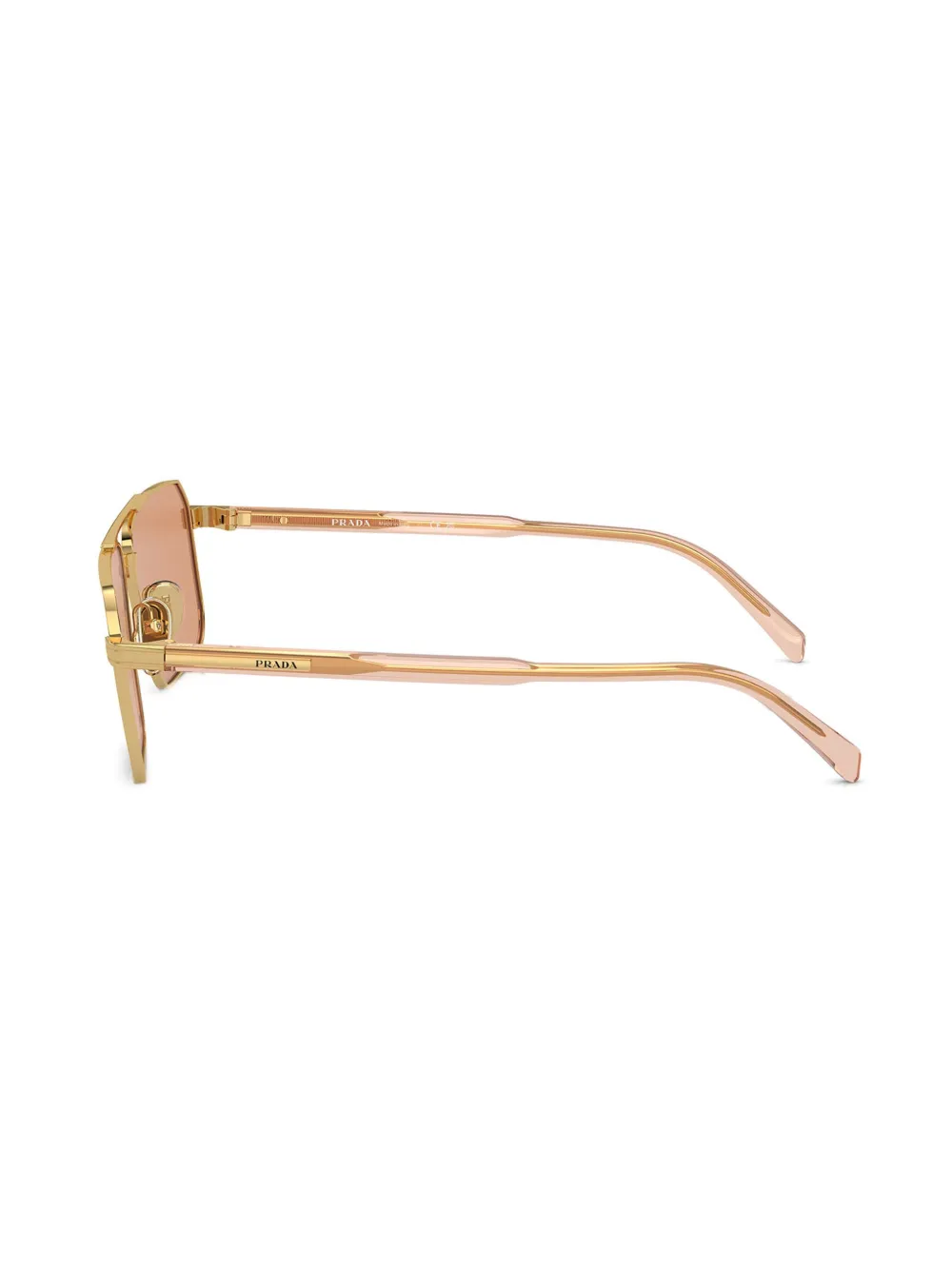 Prada Eyewear Zonnebril met logo Goud