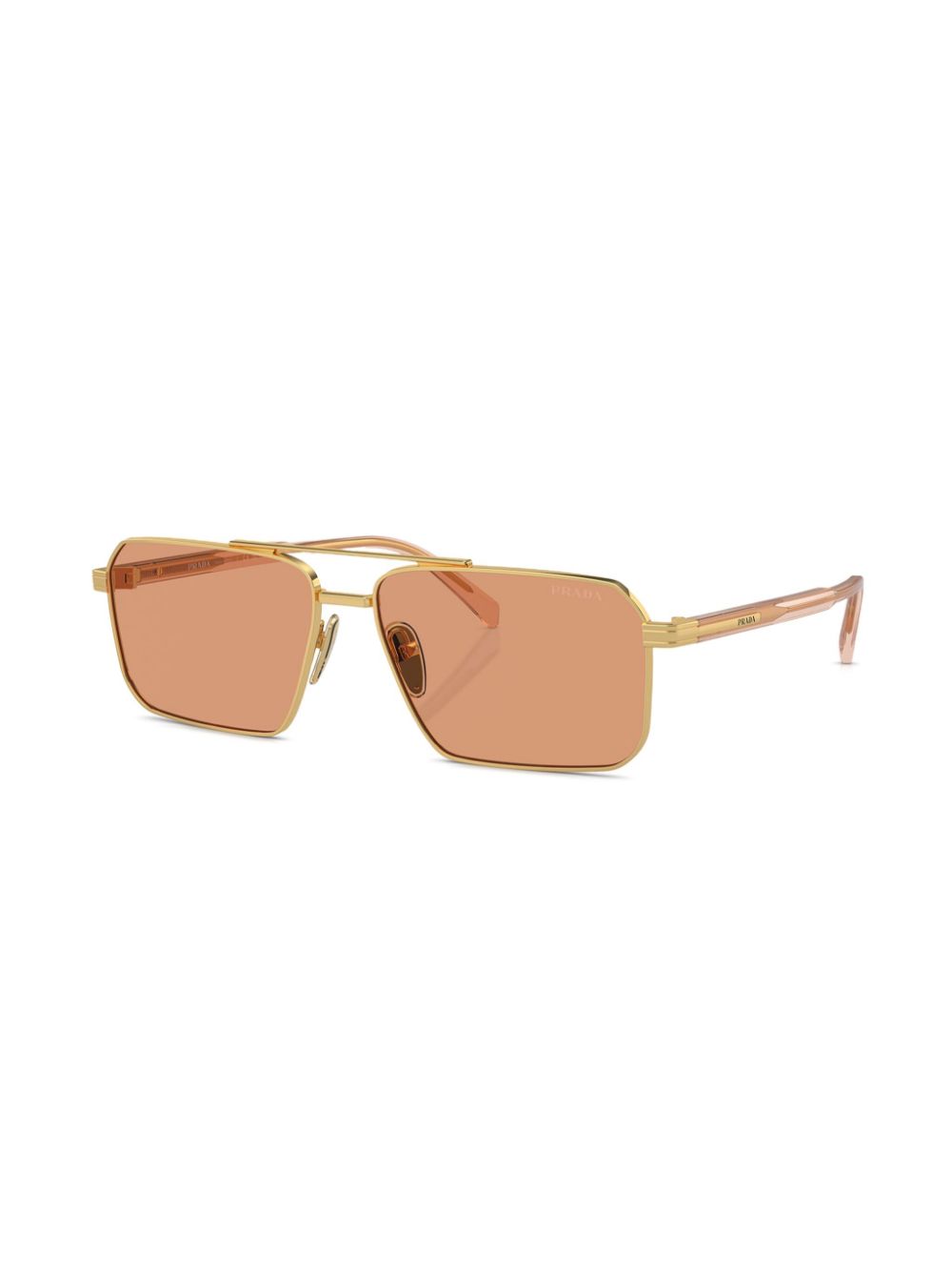 Prada Eyewear Zonnebril met logo - Goud