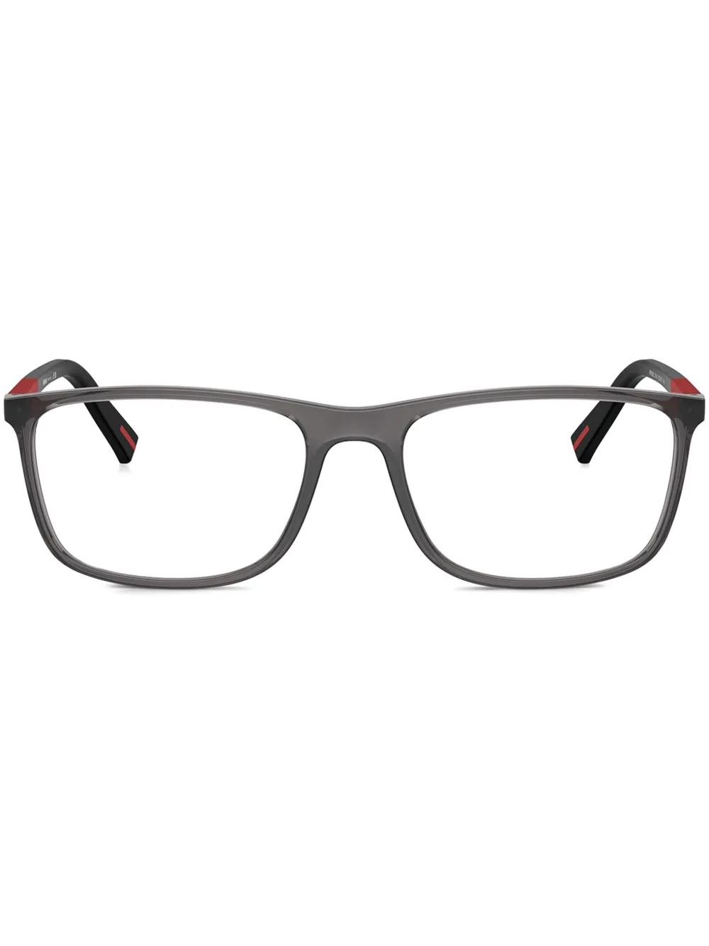 Prada Linea Rossa PS 03QV rectangle-frame glasses | Grey | Image 1