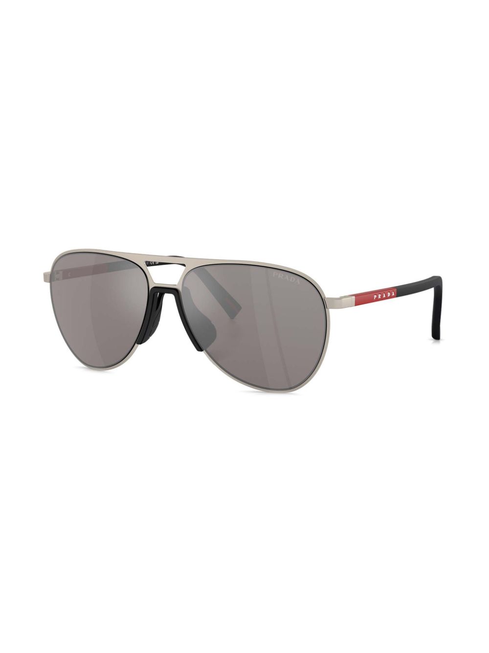 Prada Linea Rossa Zonnebril met mat piloten montuur - Beige