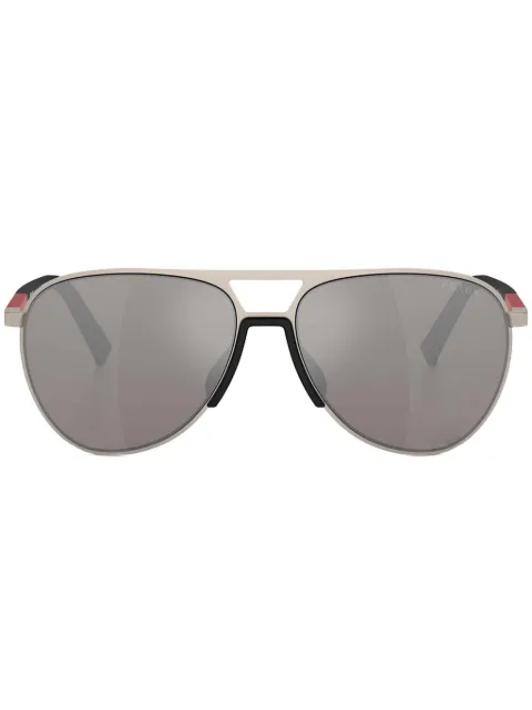 Prada Linea Rossa pilot frame matte sunglasses 