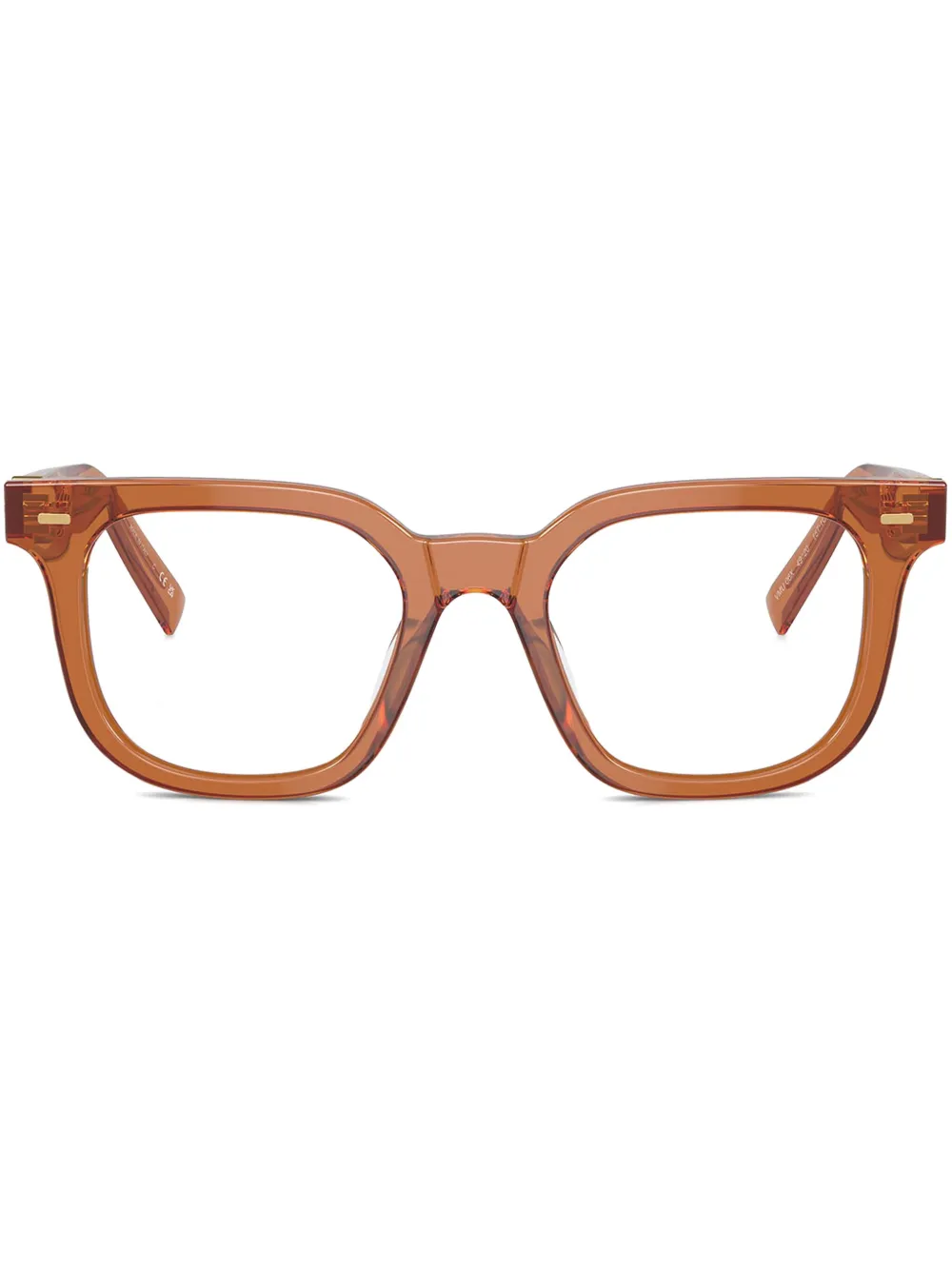 Miu Eyewear Bril met vierkant montuur Bruin