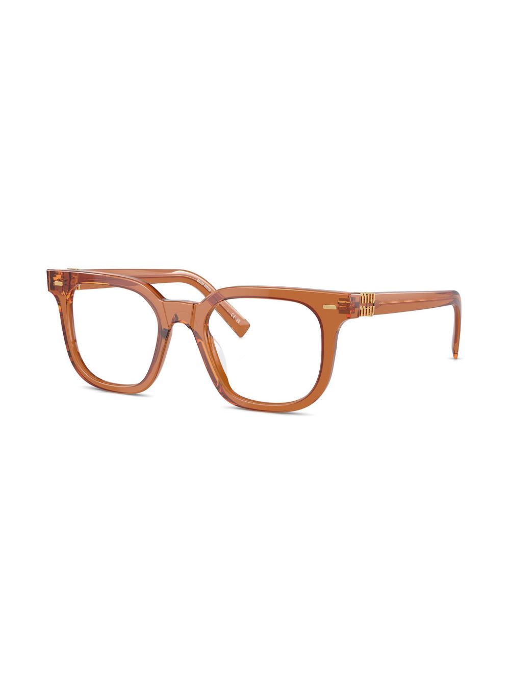 Miu Miu Eyewear Bril met vierkant montuur - Bruin