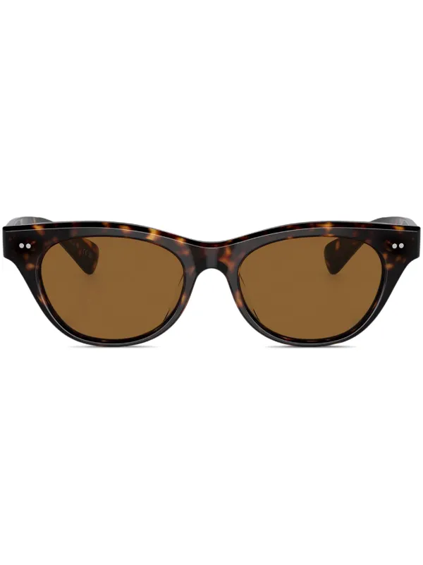 Oliver Peoples Avelin サングラス | ブラウン | FARFETCH JP