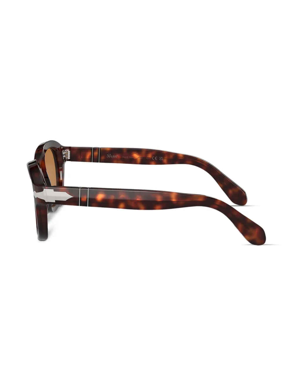 Persol Zonnebril met schildpadschild-design Bruin