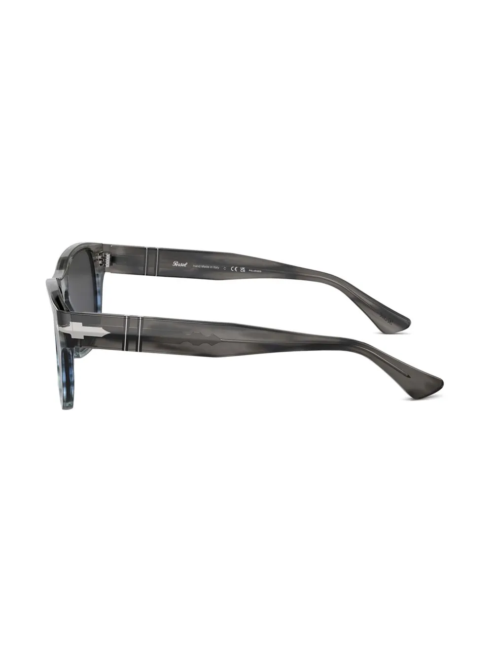 Persol Zonnebril met vierkant montuur Grijs