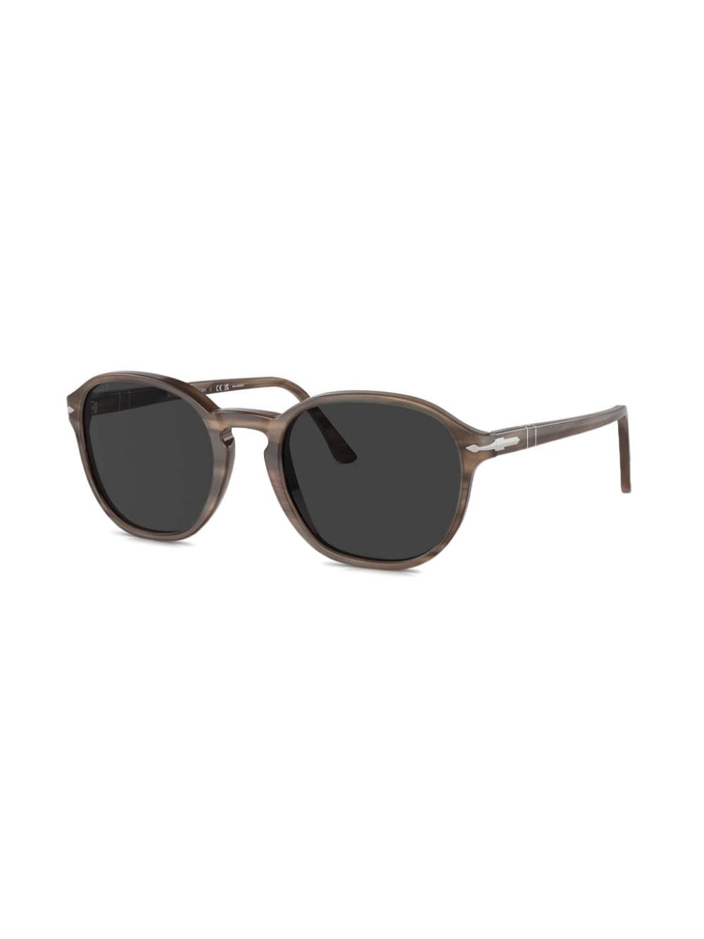 Persol Zonnebril met rond montuur - Bruin