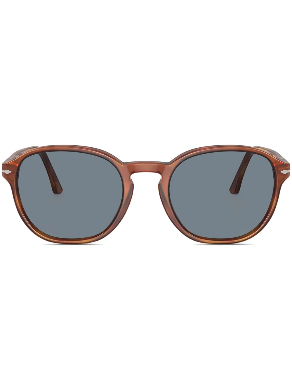 Persol Zonnebril met rond montuur Bruin