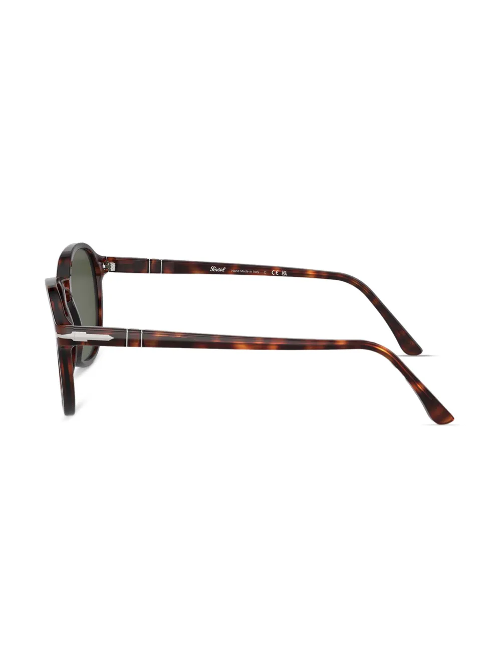 Persol Zonnebril met rond montuur Bruin