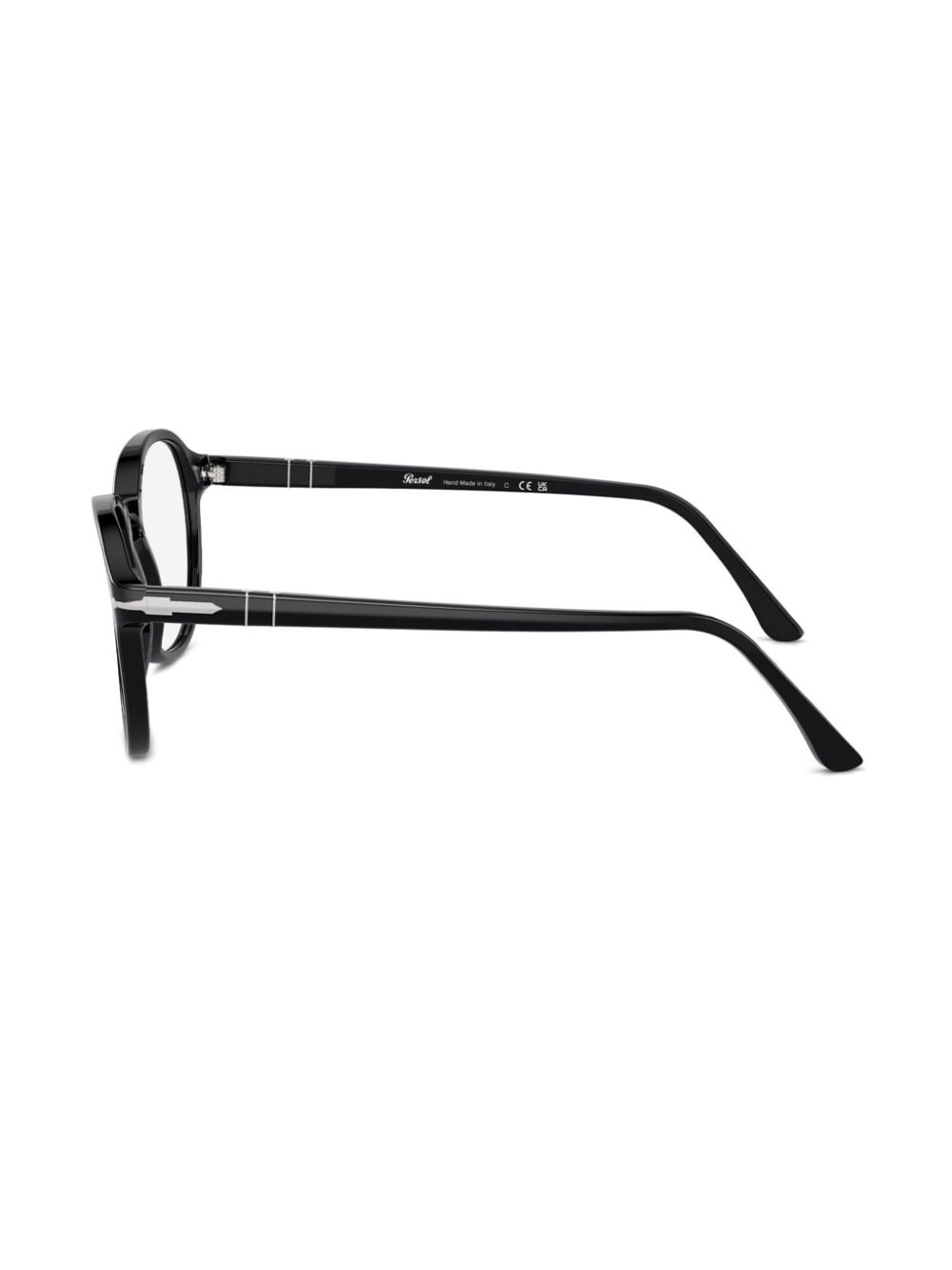 Shop Persol Round Frame Glasses In Black