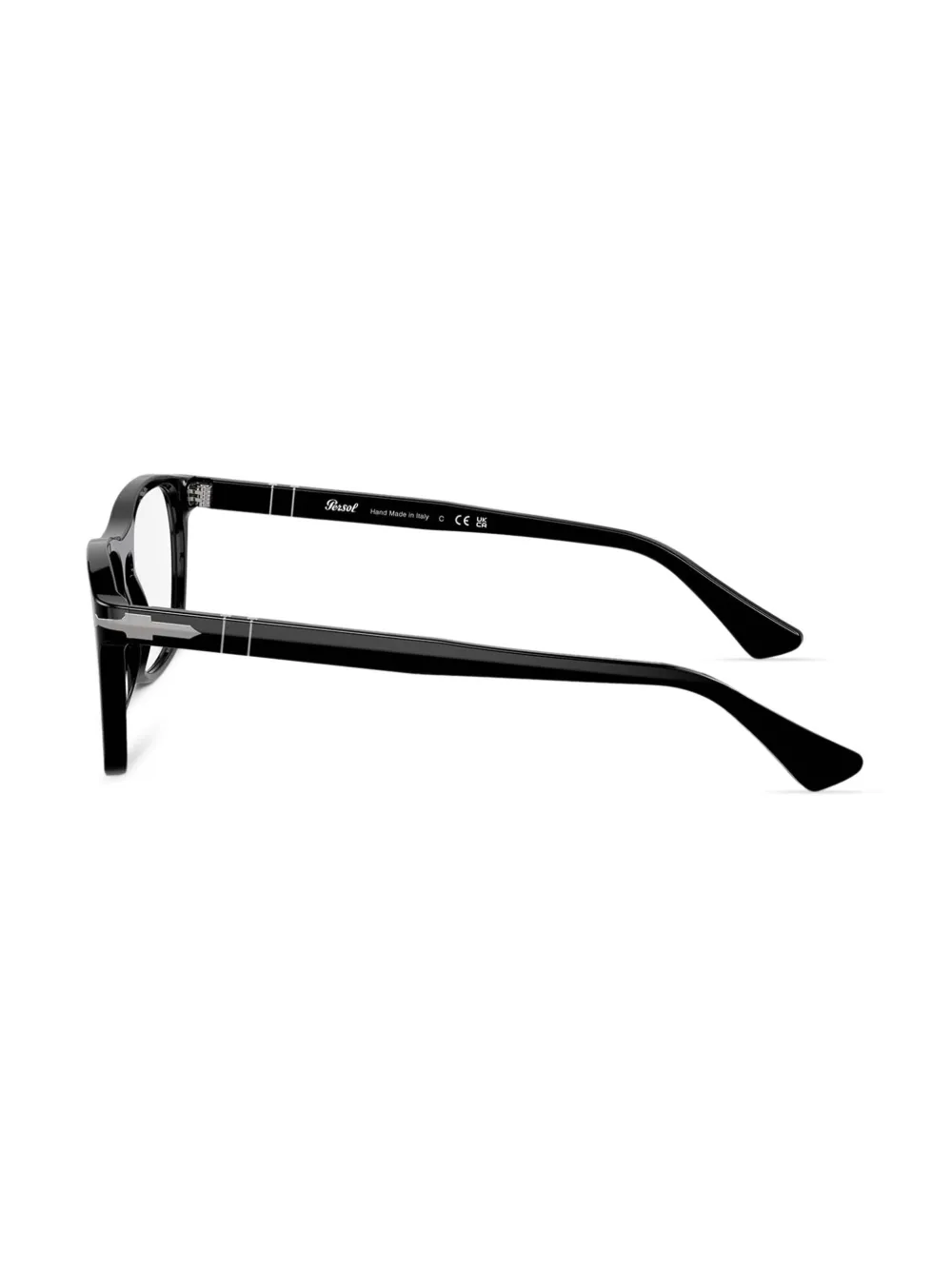 Persol Bril met rechthoekig montuur Zwart