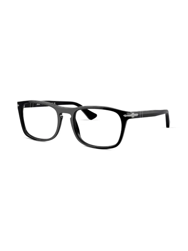 Persol rectangle frame Glasses Black FARFETCH UK