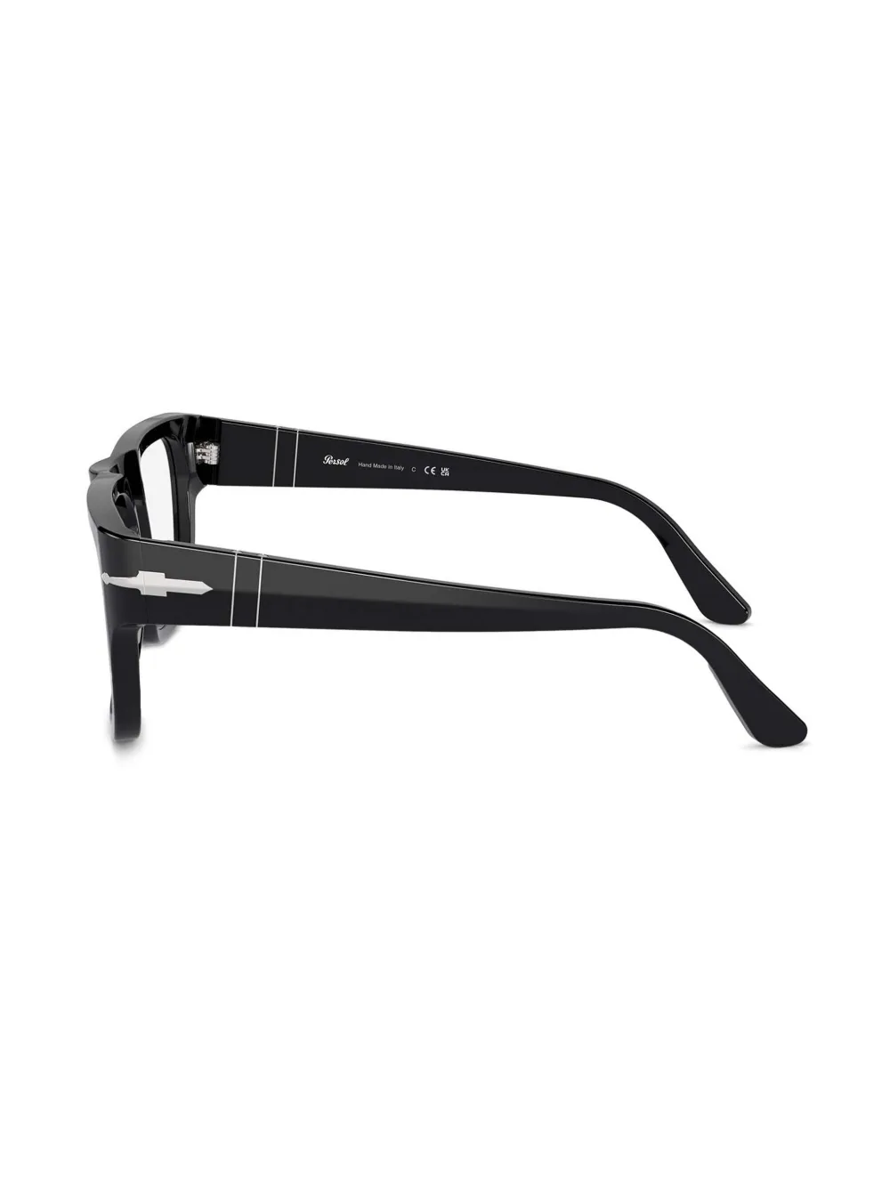 Persol Bril met vierkant montuur Zwart