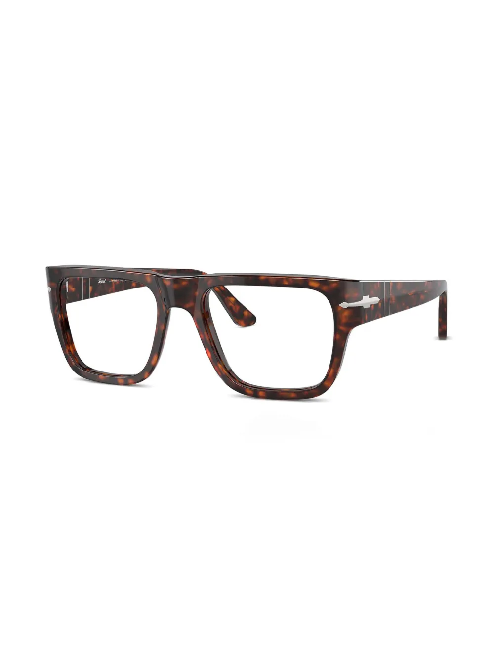 Persol lunettes de vue carrées à effet écailles de tortue | Homme | Image 2