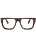 Persol tortoise-shell square frame glasses - Brown