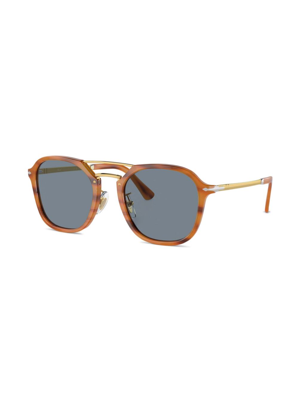 Persol Zonnebril met geometrisch montuur - Bruin