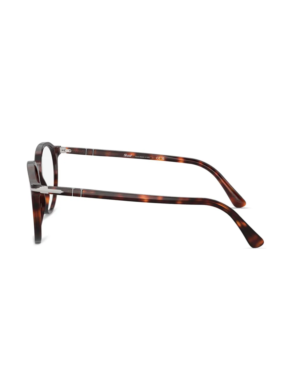 Persol Bril met rond montuur Bruin