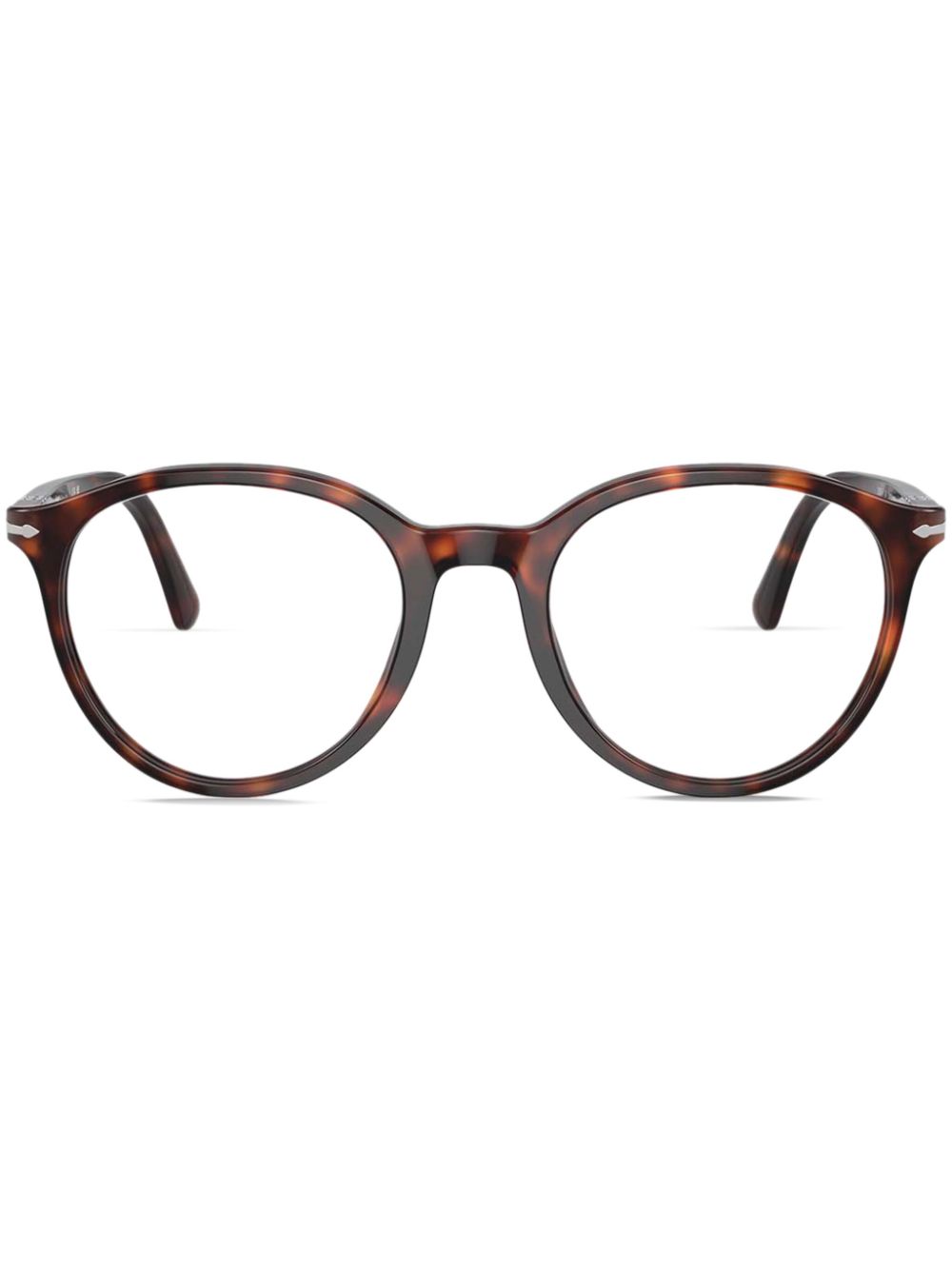 Persol Bril met rond montuur Bruin