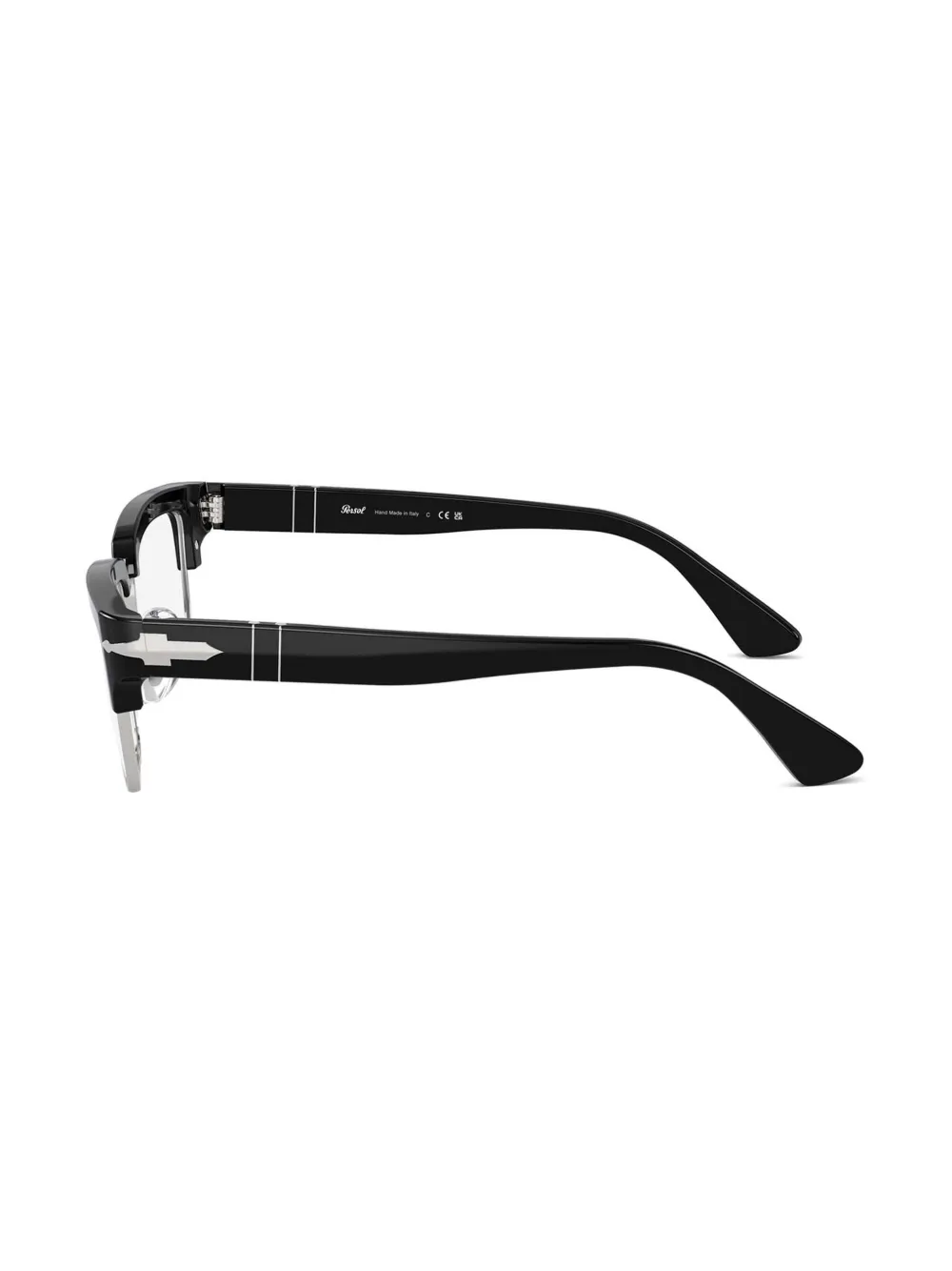 Persol Bril met rechthoekig montuur Zwart