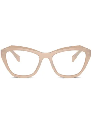 Prada Eyewear キャットアイ メガネフレーム | ブラック | FARFETCH JP