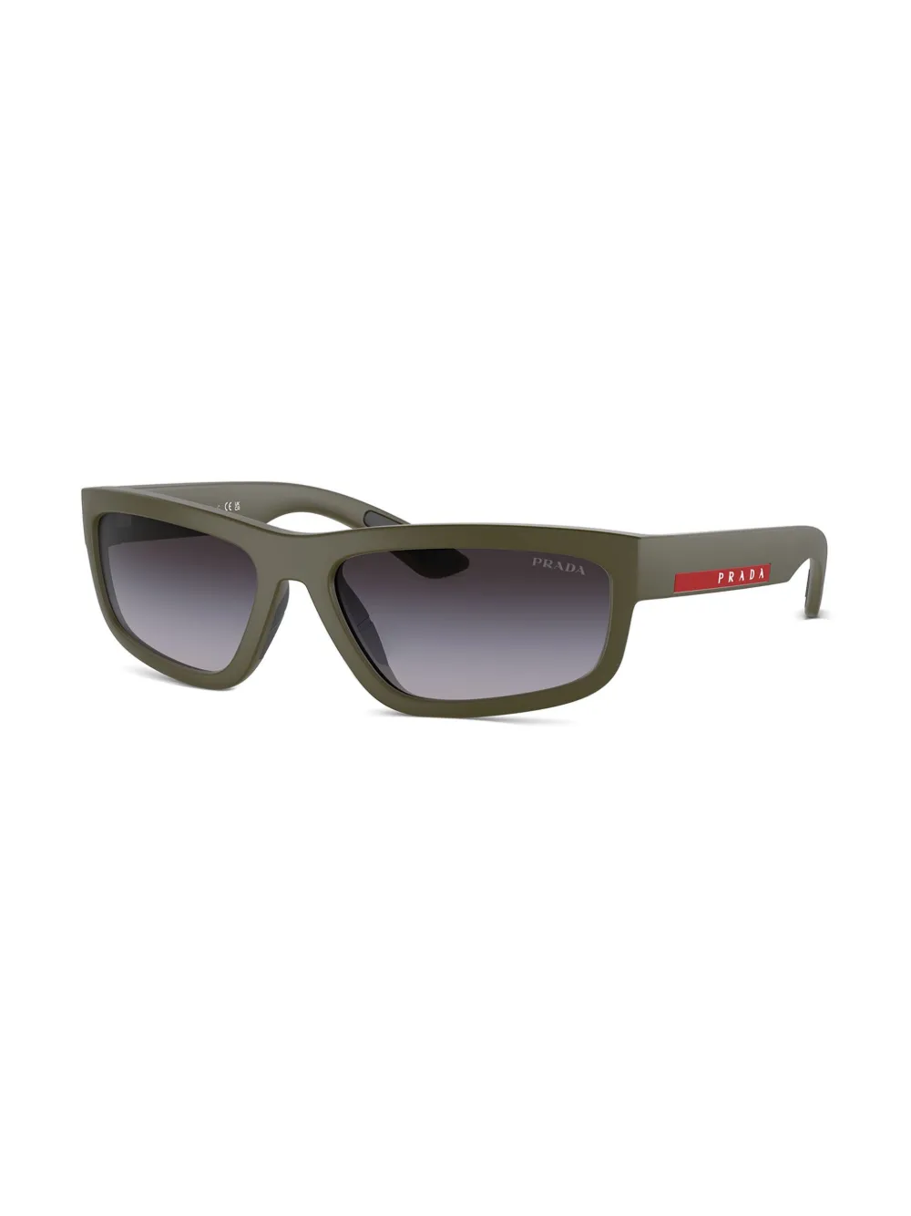 Prada Linea Rossa matte rectangle frame sunglasses | Image 2