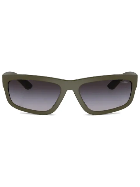 Prada Linea Rossa matte rectangle frame sunglasses 