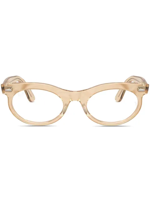 Ray-Ban oval-frame glasses