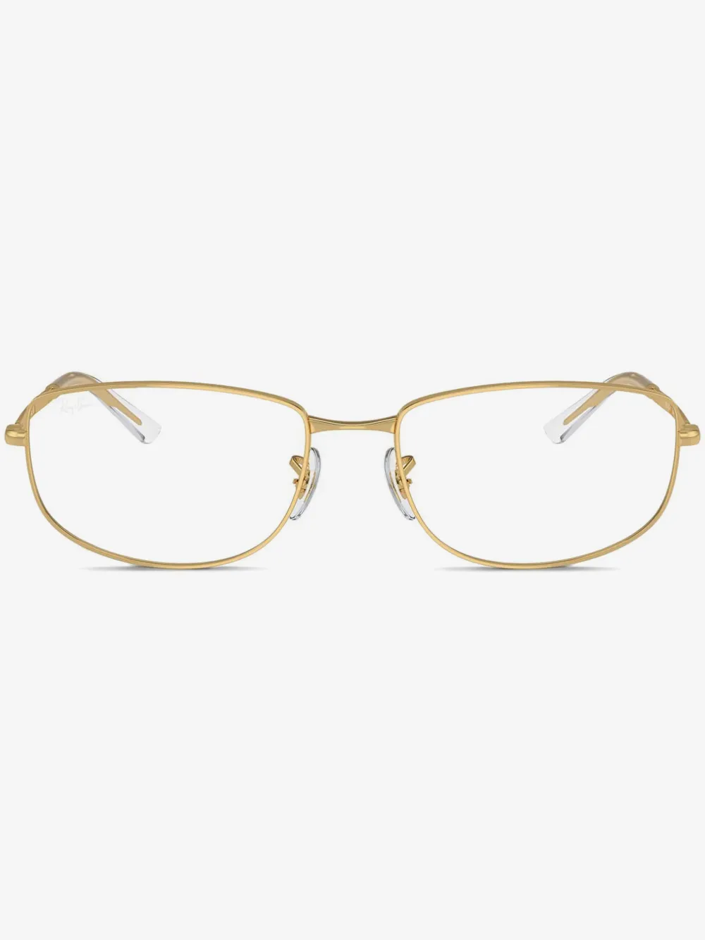 Ray-Ban RB3732V 기하학 프레임 안경 | 골드 톤 | Image 1