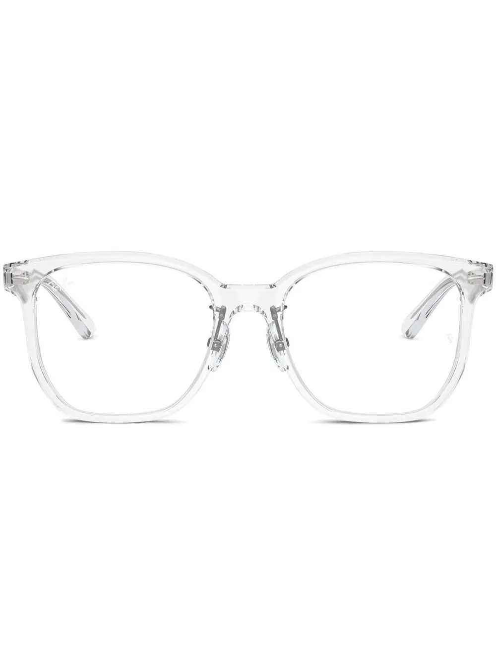 Ray-Ban 투명 스퀘어 프레임 안경 | 화이트 | Image 1