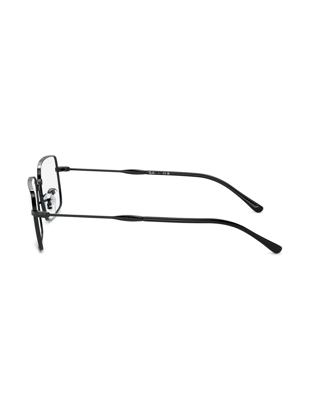 Ray-Ban Bril met rechthoekig montuur Zwart