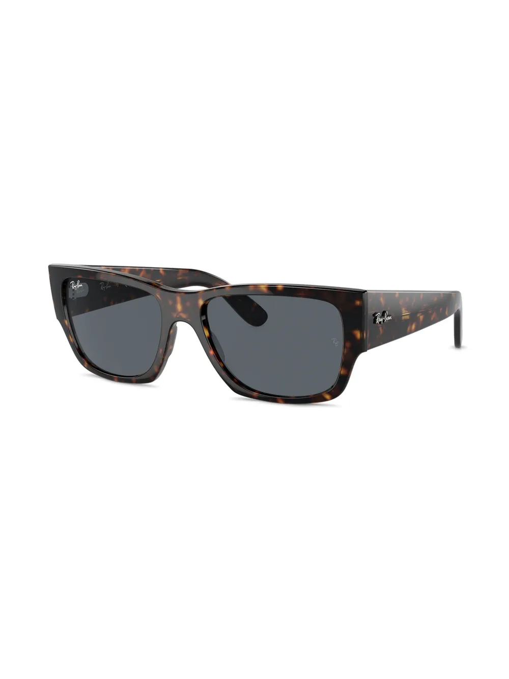 Ray-Ban Carlos zonnebril met rechthoekig montuur Bruin