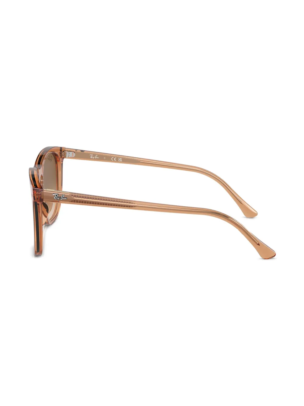 Ray-Ban Zonnebril met vierkant montuur Bruin