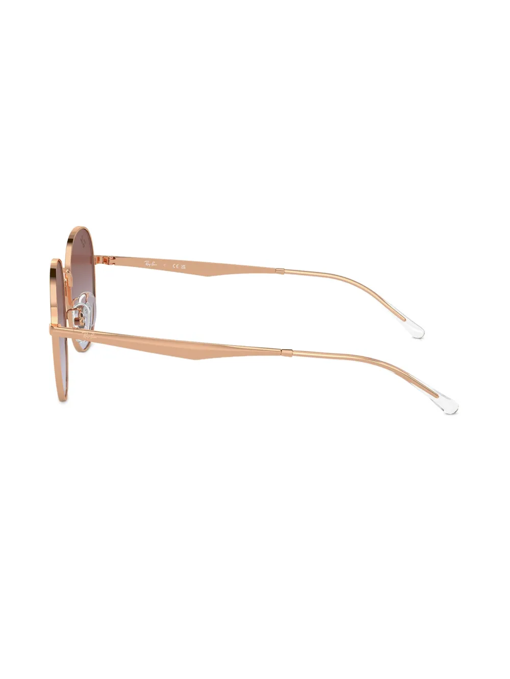 Ray-Ban Zonnebril met rond montuur Goud