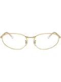 Ray-Ban oval-frame glasses - Gold