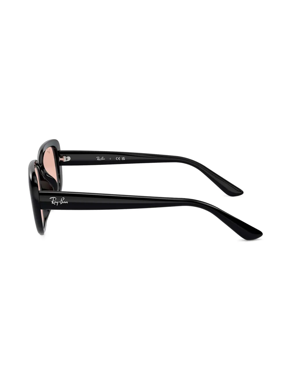 Ray-Ban Zonnebril met rechthoekig montuur Zwart