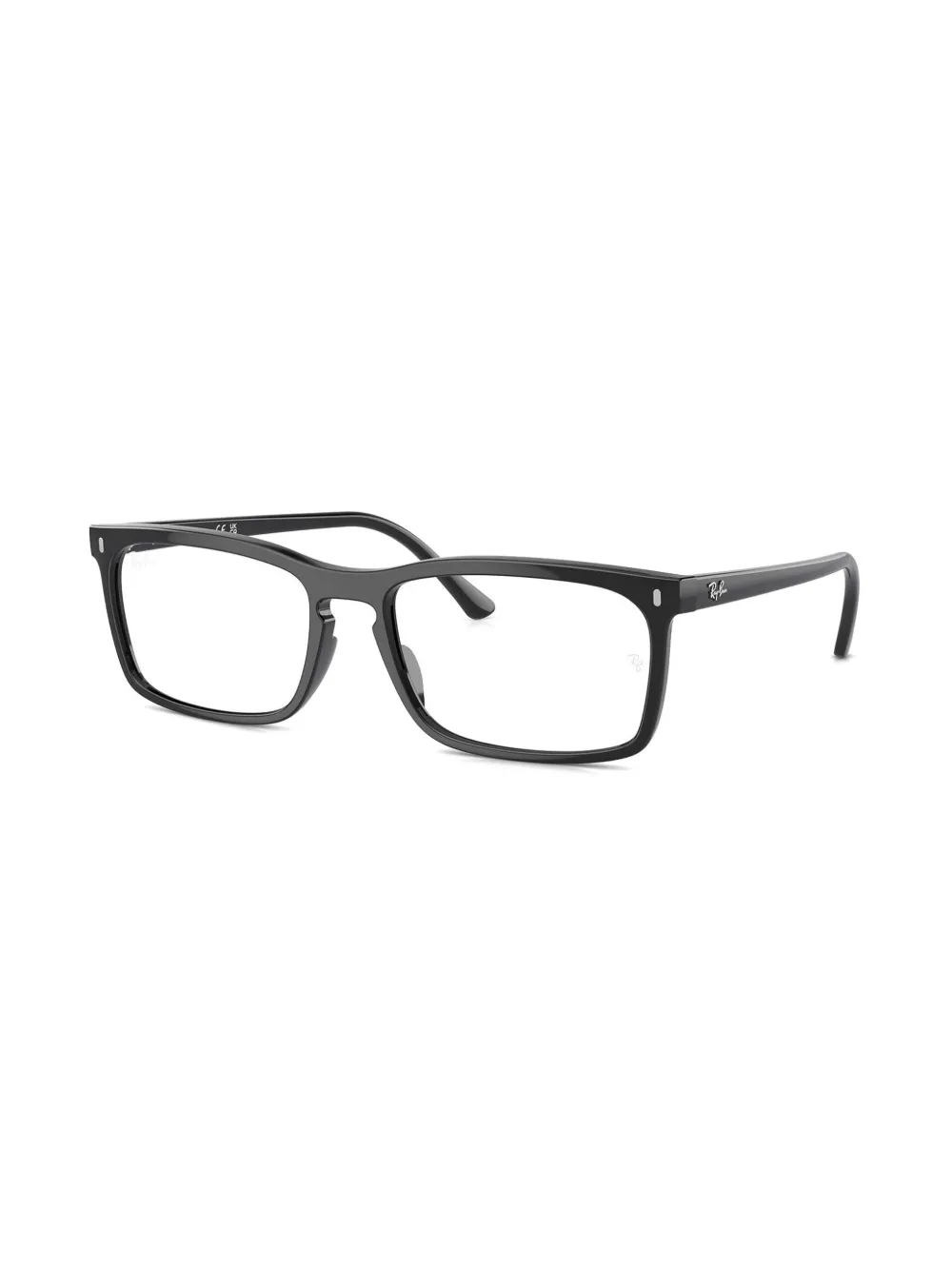 Ray-Ban Bril met rechthoekig montuur Zwart
