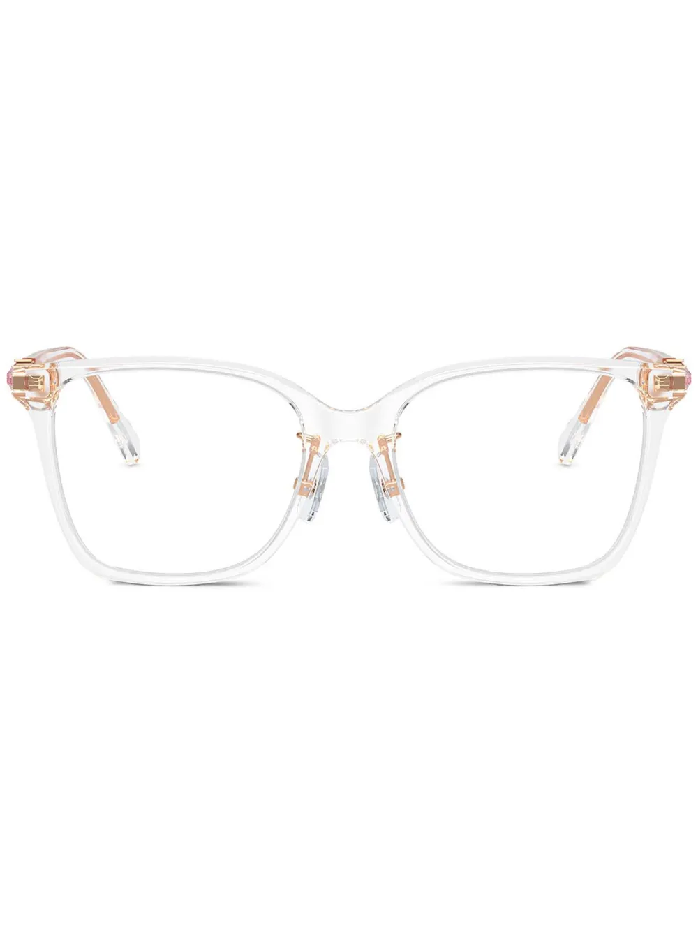 Swarovski Eyewear lunettes de vue ornées de cristaux - Blanc Swarovski Eyewear lunettes de vue ornées de cristaux - Blanc