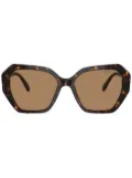 Swarovski crystal-embellished sunglasses - Brown