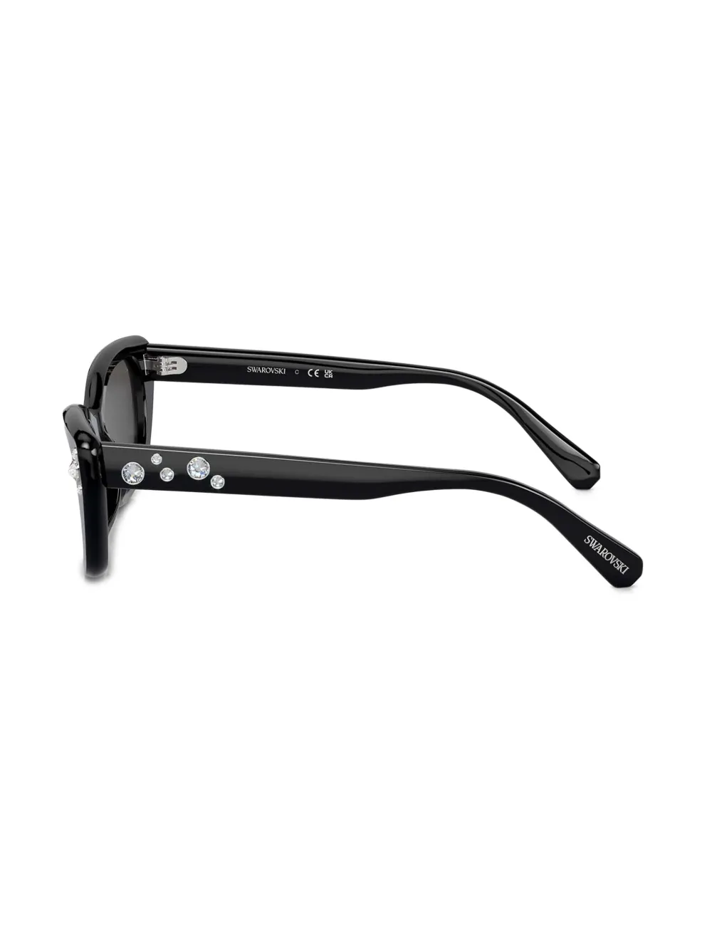 Swarovski Eyewear Zonnebril met cat-eye montuur Zwart