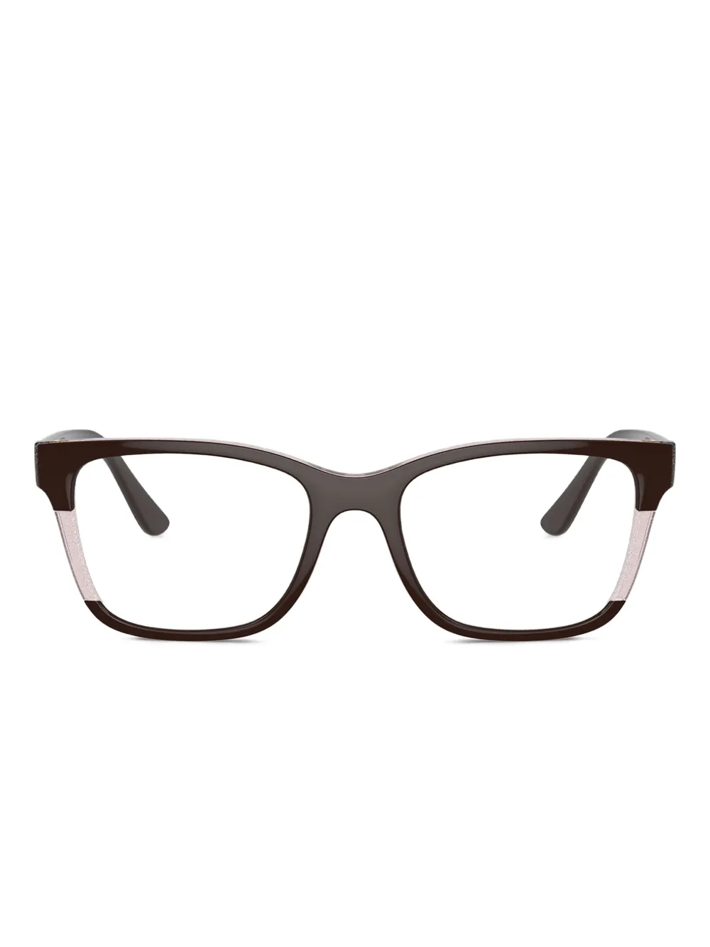 Vogue Eyewear Occhiali VO5556 squadrati con glitter - Marrone