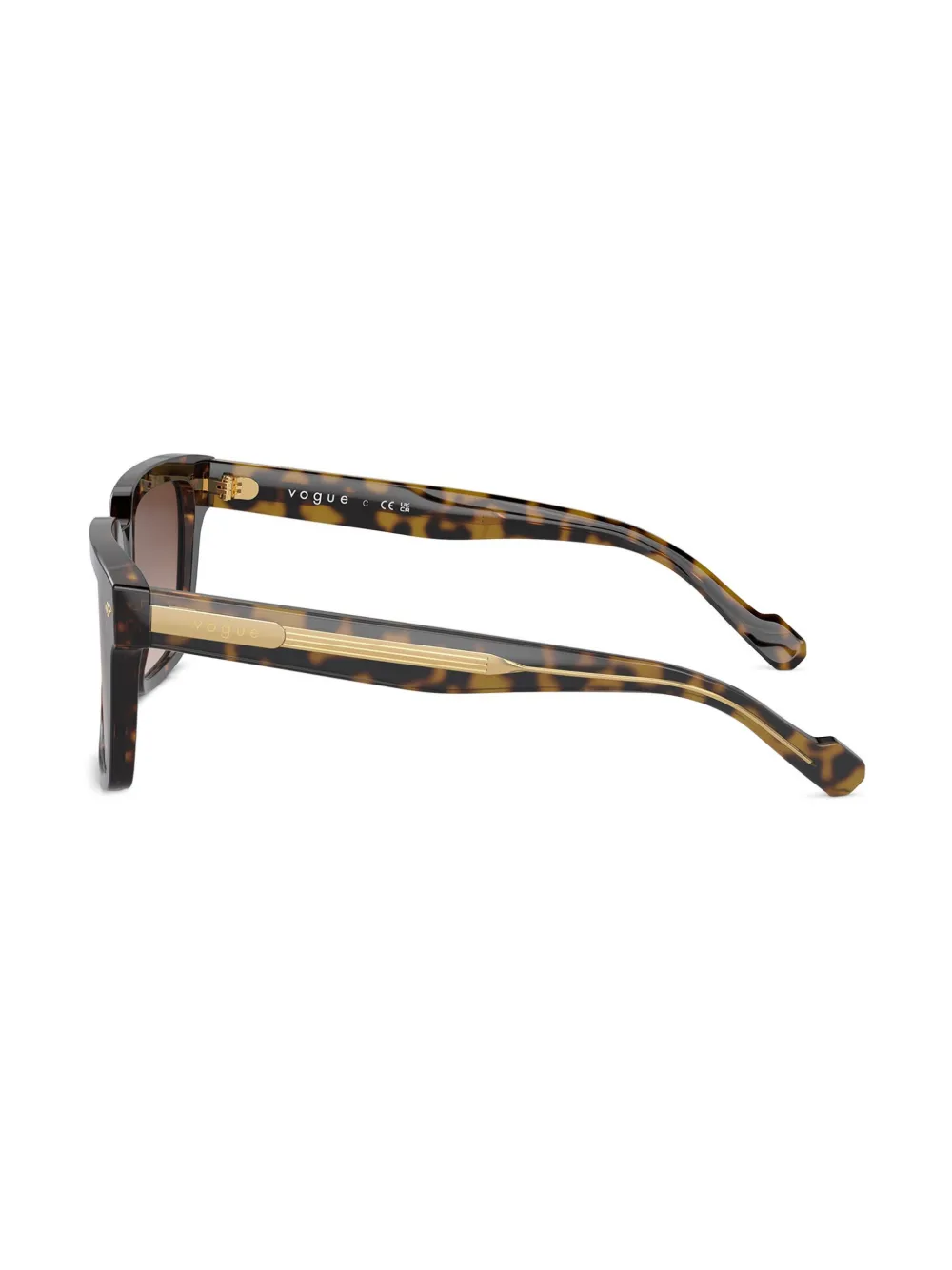 Vogue Eyewear Zonnebril met vierkant montuur Bruin
