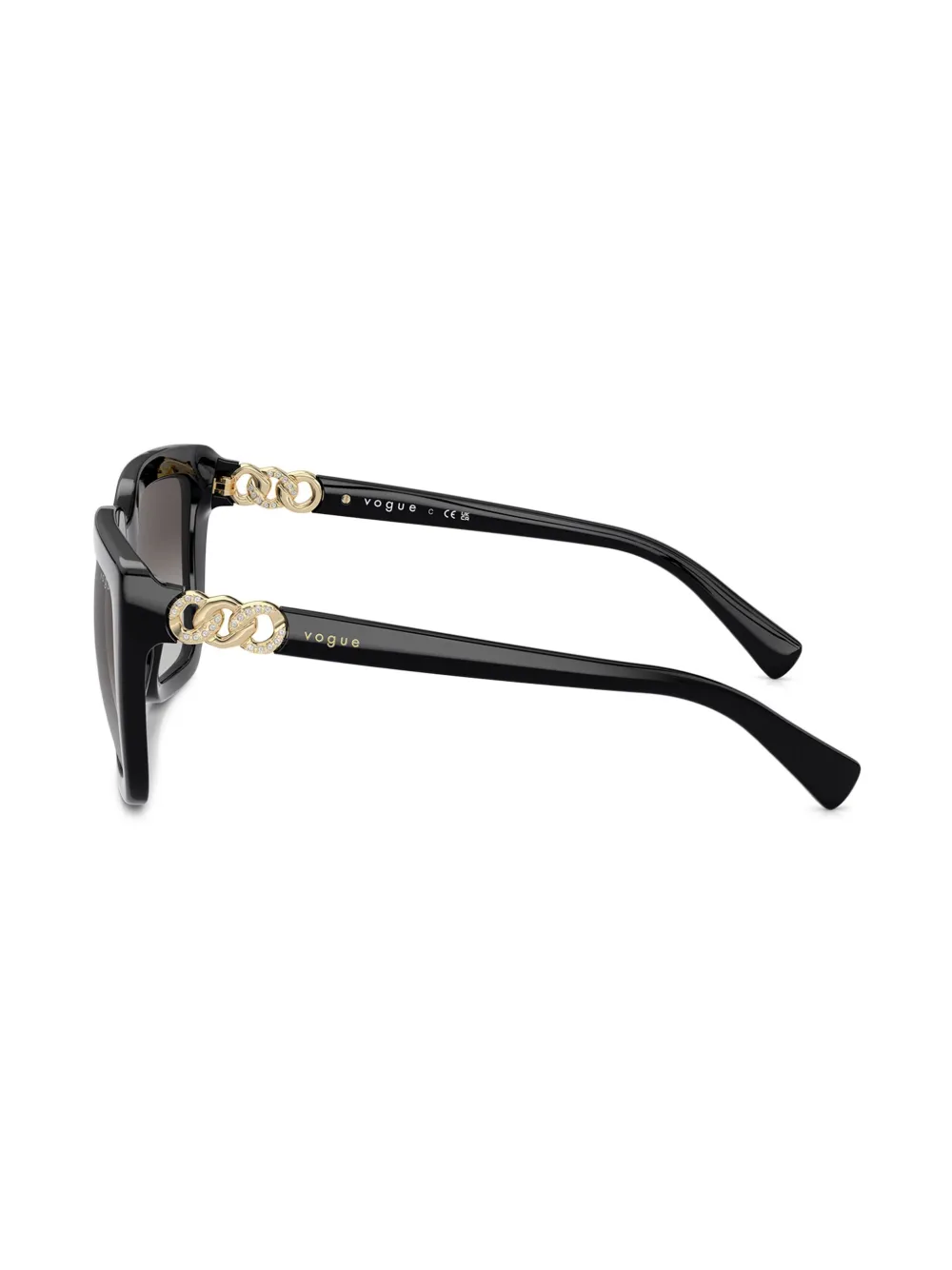 Vogue Eyewear Zonnebril met vierkant montuur Zwart