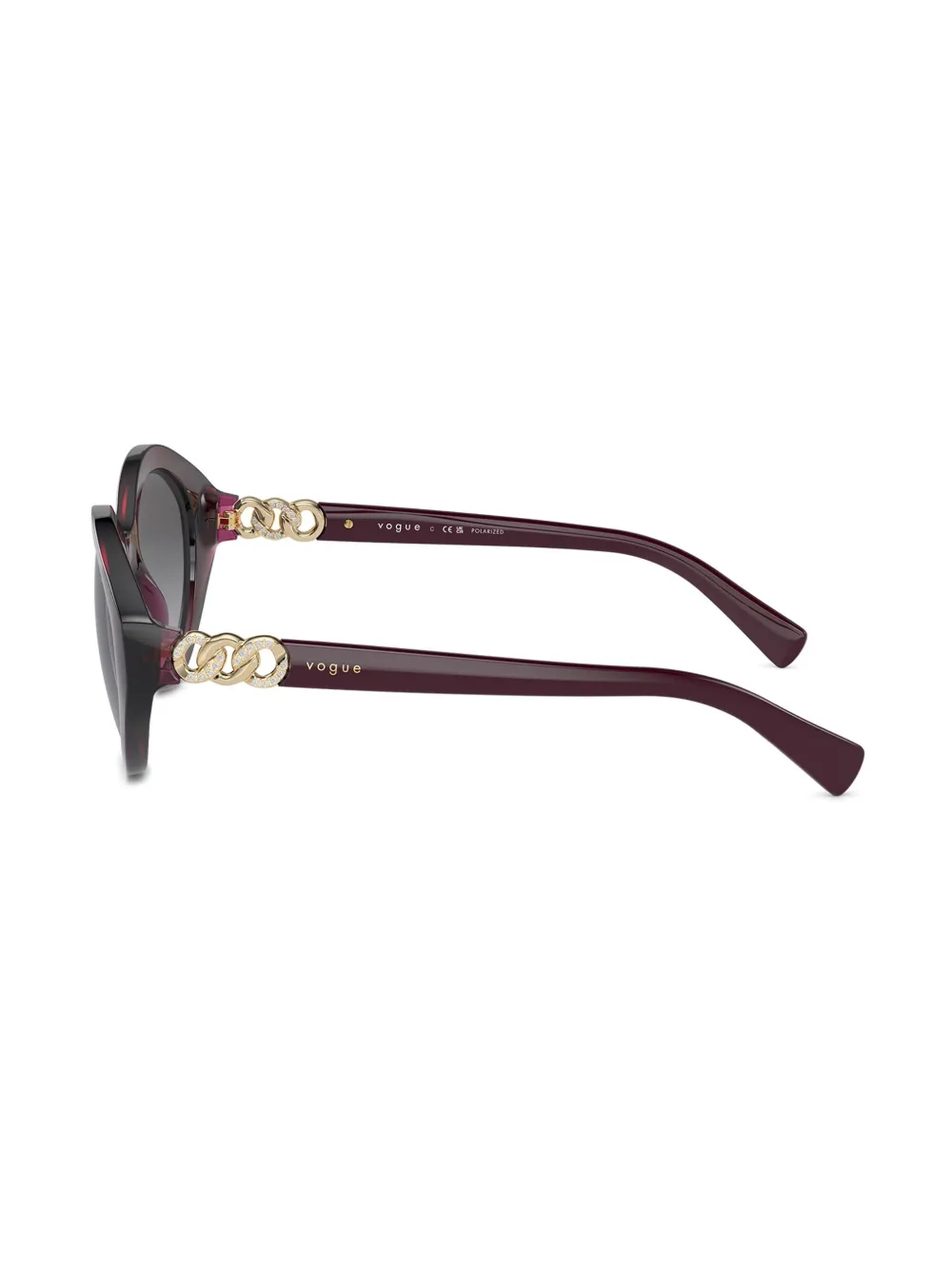 Vogue Eyewear Zonnebril met oversized montuur Rood