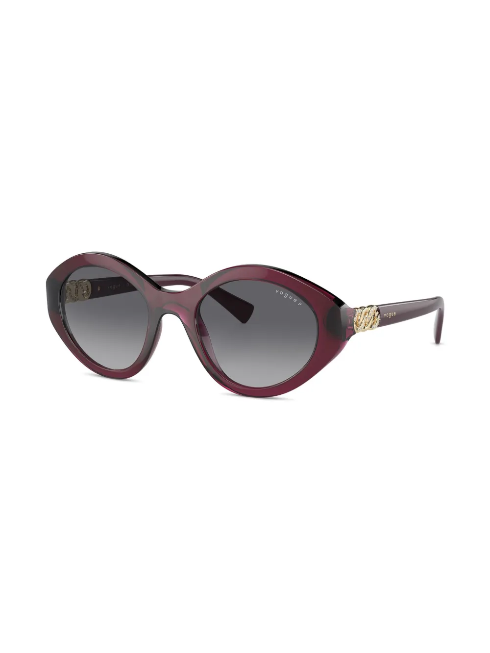 Vogue Eyewear Zonnebril met oversized montuur - Rood