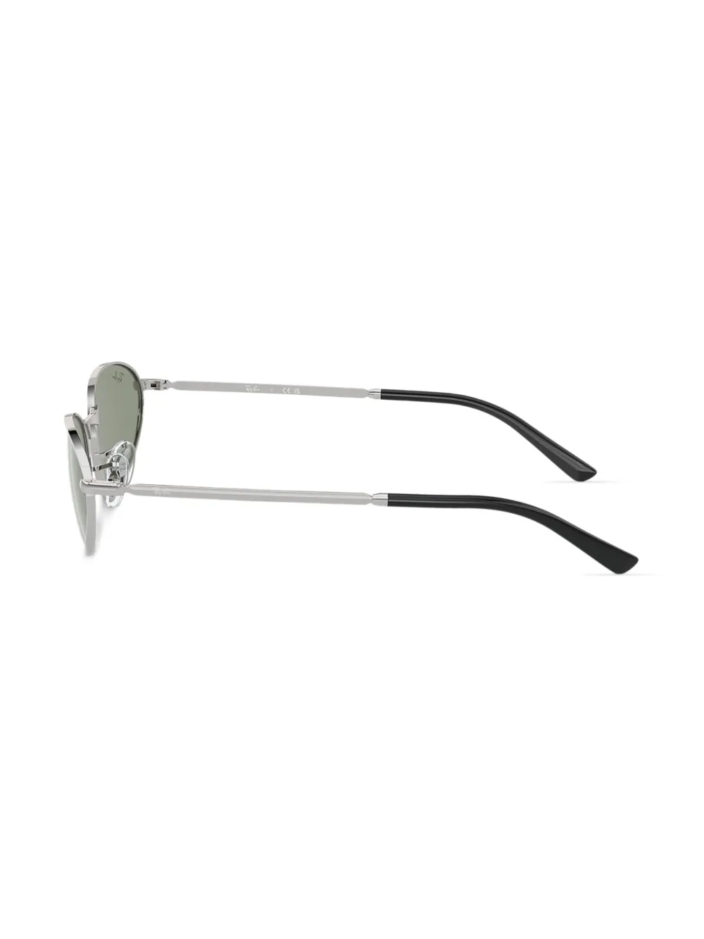 Ray-Ban Zonnebril met ovaal montuur Zilver