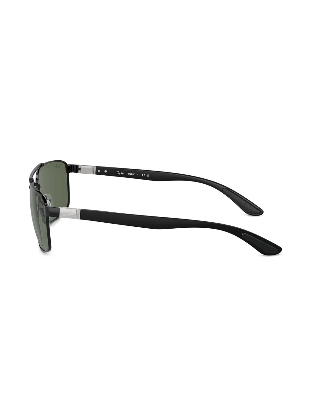 Ray-Ban Zonnebril met rechthoekig montuur Zwart