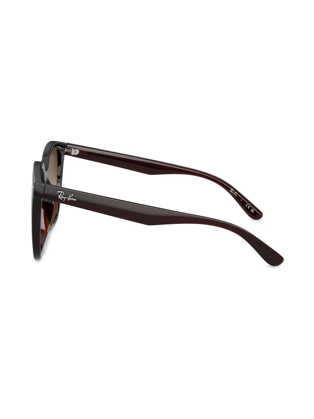 Ray-Ban Zonnebril met vierkant montuur Bruin