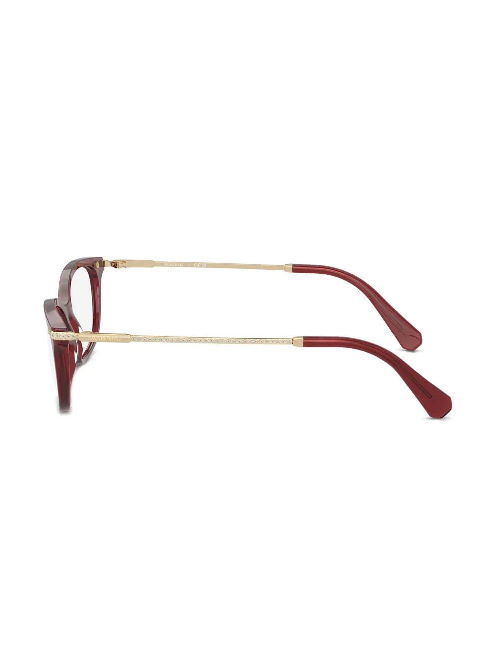  Swarovski Eyewear Sk2017 Square-frame Glasses - Red 